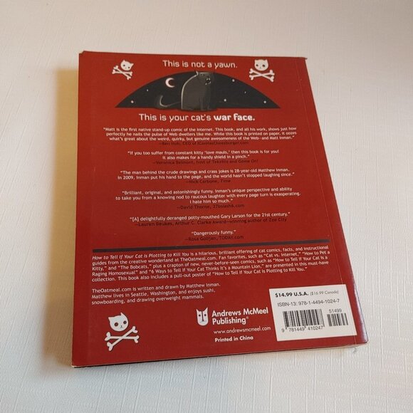 How to tell if your Cat is plotting to kill you The Oatmeal Book - Picture 2 of 4